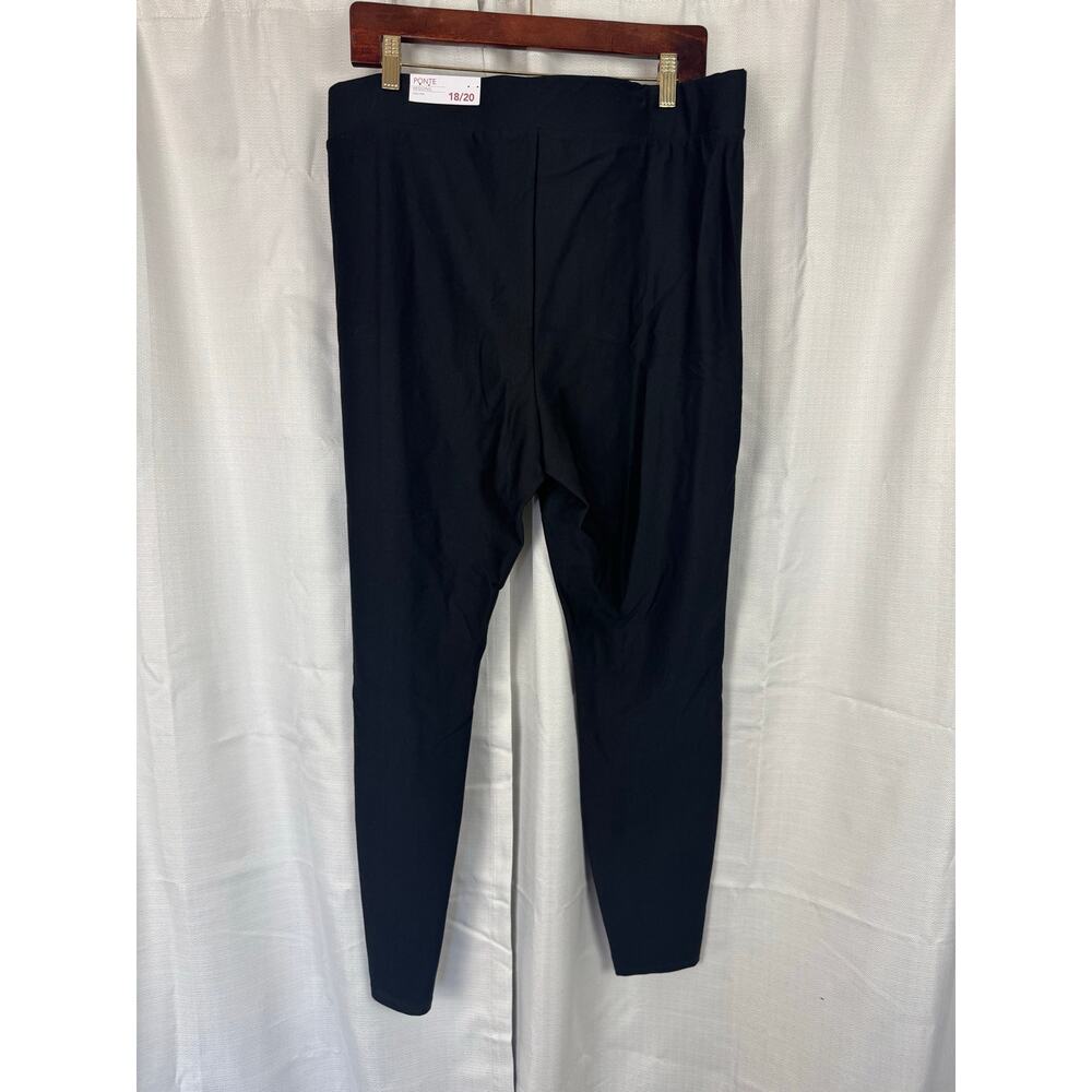 Lane Bryant Ponte Leggings 18 20 NWT Black Rhinestone High Rise - Picture 3 of 5
